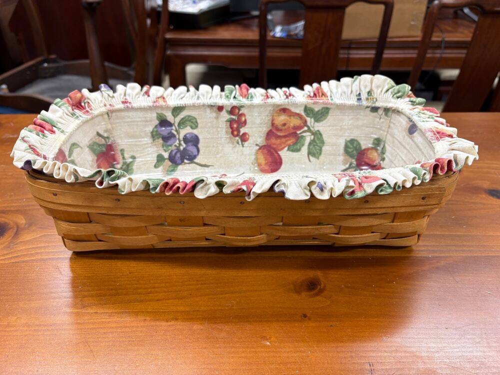 LongBerger Rectangular Woven Basket- 1998 Fruit Liner